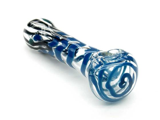 black blue glass pipe 1